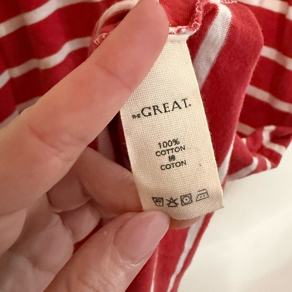 THE GREAT. Striped Racer Back Tank - Picture 6 of 7